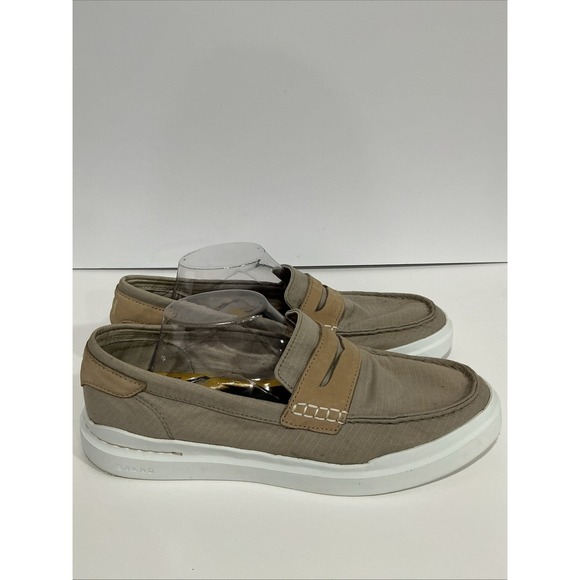 Cole Haan Other - Cole Haan Grand 360 Penny Loafers Mens Size 11M Beige Slip On Boat Shoe C35480
